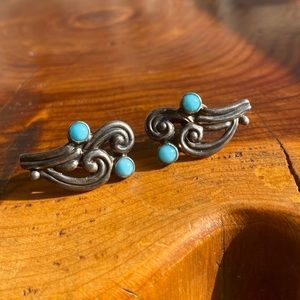 MARGO DE TAXCO VINTAGE Sterling Screw-back Earrings